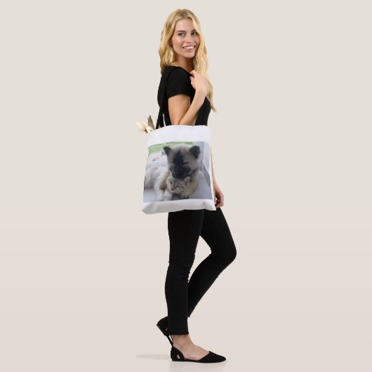 Dog And Cat Love  Tote Bag (Op model)