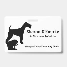 Dog and Cat Name Badge