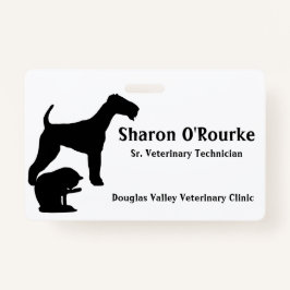 Dog and Cat Name Badge