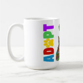 Dog and Cat Pet Adoption Awareness Mug Koffiemok (Links)