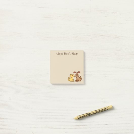Dog and Cat Post-it Notes (Op bureau)
