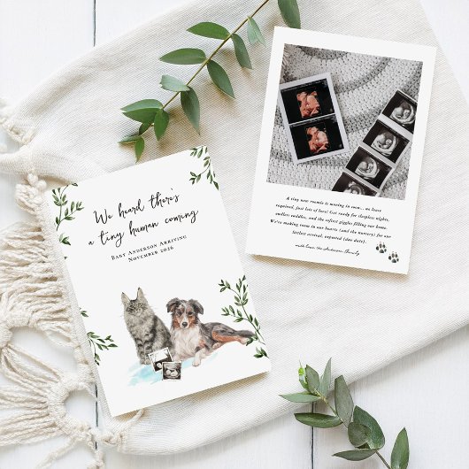 Dog and Cat Pregnancy Announcement Aankondiging