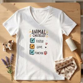 Dog and Cat Rescue Love T Shirt voor dierenvriende