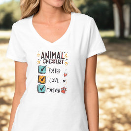 Dog and Cat Rescue Love T Shirt voor dierenvriende