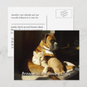 Dog and Cat Veterinary Appointment Briefkaart (Voorkant / Achterkant)