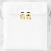 Dog and Dawg Schattige Dog Pun Sticker (Tas)