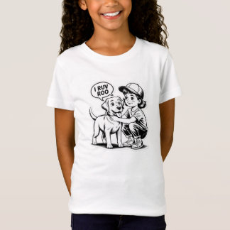 DOG AND GIRL T-SHIRT