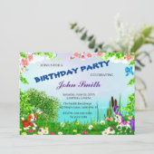 Dog and Horse Birthday Party Kaart (Staand voorkant)