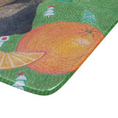 Dog and orange cutting board snijplank (Hoek)