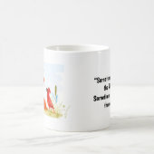 Dog and Parrots Cartoon Koffiemok (Center)