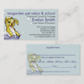 Dog and Pet Groomer - Doggie Bubble Bath Afsprakenkaartje (Voorkant / Achterkant)