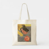 Dog and pomegranate bag tote bag (Achterkant)