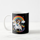Dog And Unicorn Space Galaxy Rainbow Dogs Koffiemok (Links)
