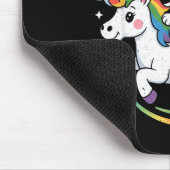 Dog And Unicorn Space Galaxy Rainbow Dogs  Muismat (Hoek)