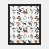 Dog and Woof   Fleece Deken (Voorkant)