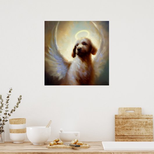 Dog Angel Poster (Keuken)