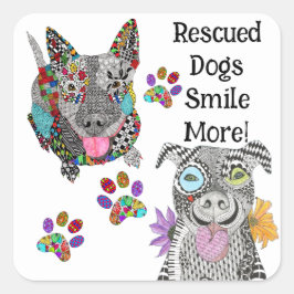 Dog Animal Adoption en Rescue Stickers