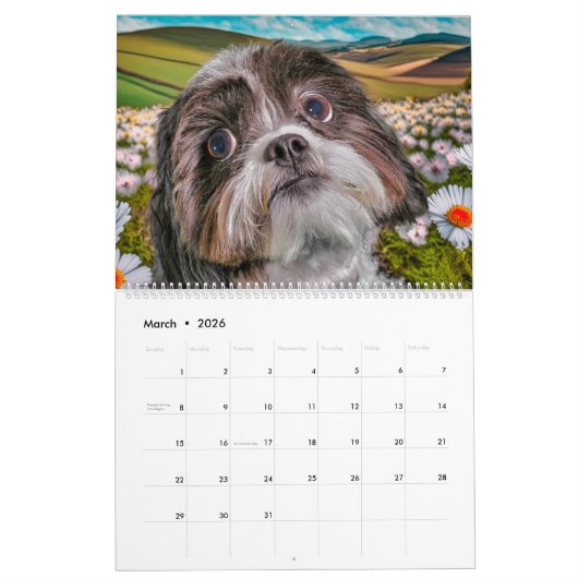 DOG ART #1 Large & Small Breeds Kalender (Mar 2026)
