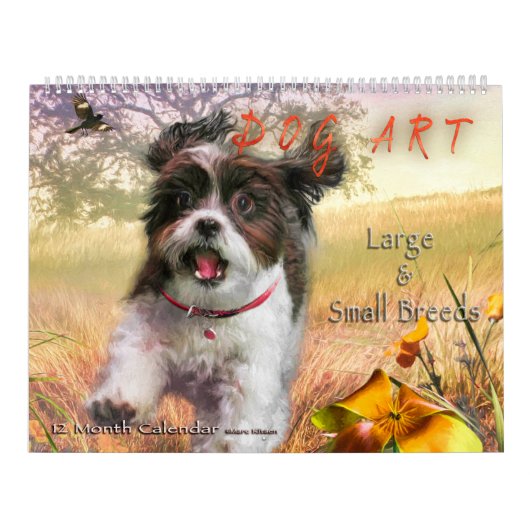 DOG ART #1 Large & Small Breeds Kalender (Hoes)