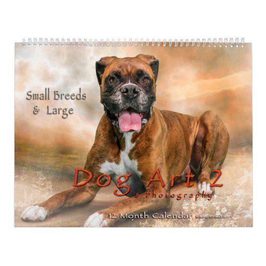 DOG ART #2 Large & Small Breeds Kalender (Hoes)