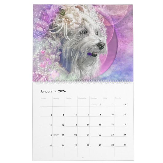 DOG ART #2 Large & Small Breeds Kalender (Jan 2026)