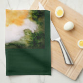 Dog Art Cute Corgi Theedoek (Quarter Fold)