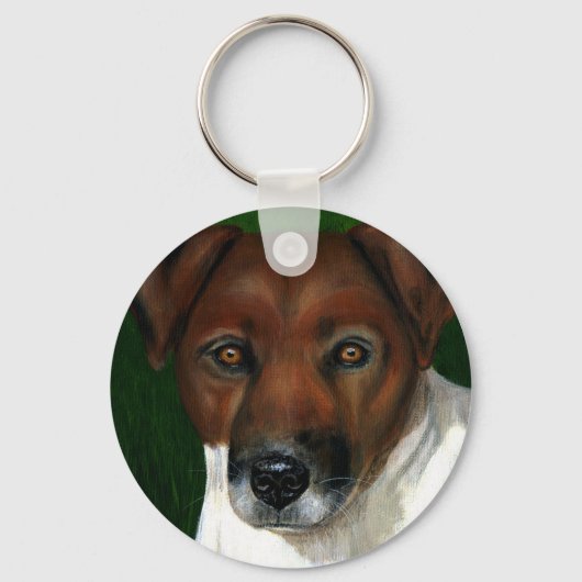 Dog Art - Jack Russell Terrier - Otis Sleutelhanger (Voorkant)