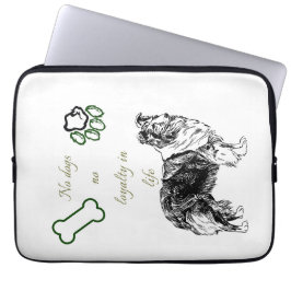 Dog art laptop sleeve
