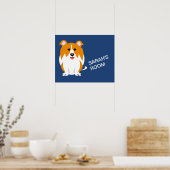 Dog Art met namen voor kinderen Poster (Keuken)