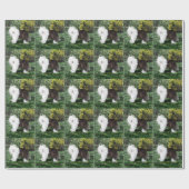 Dog Art Old English Sheepdogs Cadeaupapier (Vlak)