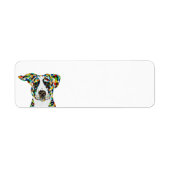 Dog Art Return Address Label (Voorkant)