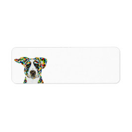 Dog Art Return Address Label