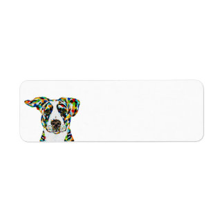 Dog Art Return Address Label