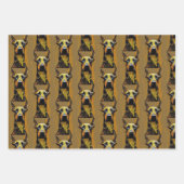 Dog Art Set Inpakpapier Vel (Voorkant 2)