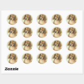 Dog Art Stickers "Long Haire Dachshund" (Vel)