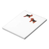 Dog Art Two Cute Terriers Notitieblok (Linkerzijde)