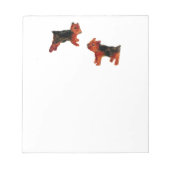 Dog Art Two Cute Terriers Notitieblok (Voorkant)