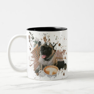 Dog Artwork Tweekleurige Koffiemok