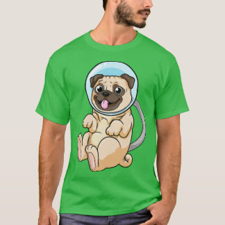 Dog as Astronaut in Space T-shirt