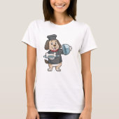 Dog as Chef with Platter & Botten T-shirt (Voorkant)