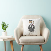 Dog as Groom with Ribbon Kussen (Stoel)