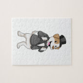 Dog as Groom with Ribbon Legpuzzel (Horizontaal)