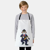 Dog as Police officer with Police uniform Schort (Gedragen)