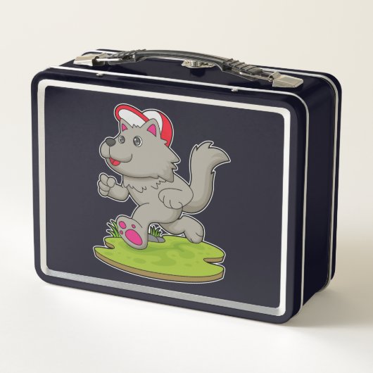 Dog as Runner with Cap (Achterkant)