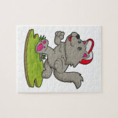 Dog as Runner with Cap Legpuzzel (Horizontaal)