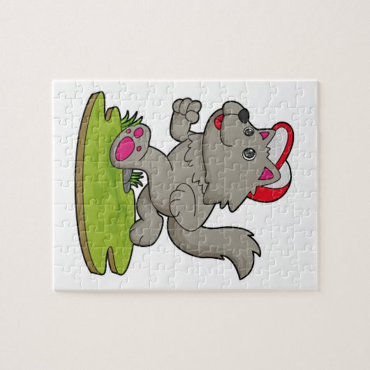 Dog as Runner with Cap Legpuzzel (Horizontaal)