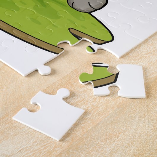 Dog as Runner with Cap Legpuzzel (Zijkant)