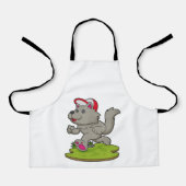 Dog as Runner with Cap Schort (Voorkant)