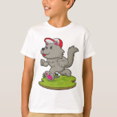 Dog as Runner with Cap T-shirt (Voorkant)