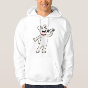 Dog as Singer met Microfoon Hoodie